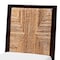 Baxton Studio Joana Modern Bohemian Dark Brown Mahogany Wood and Natural Abaca Dining Side Chair 228-13105-ZORO - alternate 9